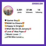 Gaming bio for instagram