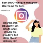 Username for instagram for girls